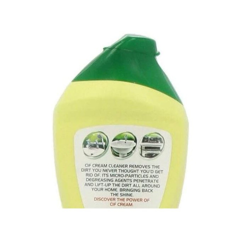 Cif, Lemon Scented Cream Cleaner 750ml, Yellow