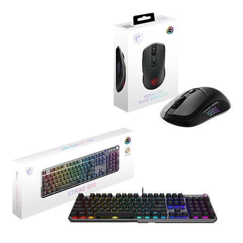 MSI STRIKE 600 SILENT US + VERSA 300 ELITE W Bundle