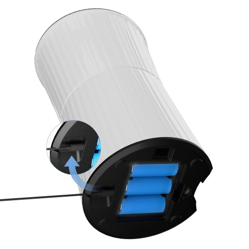 PATPET Timed Automatic Cat Feeders--4L Programable Dry Food Dispenser for Cats and Small Medium Dogs 6 Meals with Desiccant Bag Dual Power supply 10S