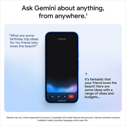 Pixel 10 128 Go de Google avec Bell - Noir volcanique - Financement mensuel