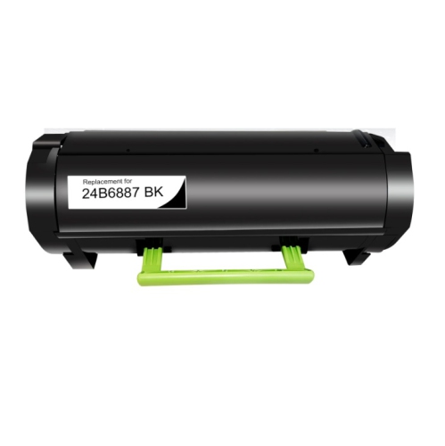 Cartouche d'encre en poudre noire réusinée à haut rendement 24B6887 de Lexmark pour imprimante laser M3250 XM3250