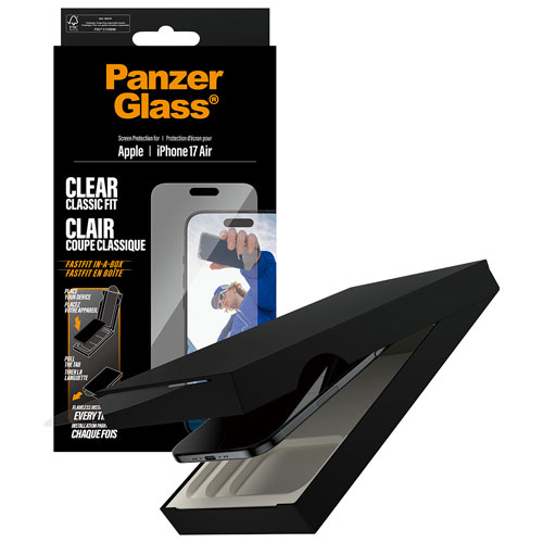 PanzerGlass Clear Classic-Fit Glass Screen Protector for iPhone Air