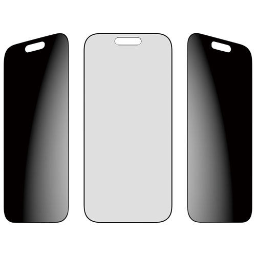 Protecteur d'écran en verre de confidentialité double sens de PanzerGlass pour iPhone 17/16 Pro