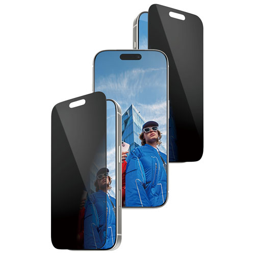 Protecteur d'écran en verre de confidentialité double sens de PanzerGlass pour iPhone 17 Pro