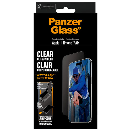 PanzerGlass Ultra-Wide Fit Glass Screen Protector for iPhone Air