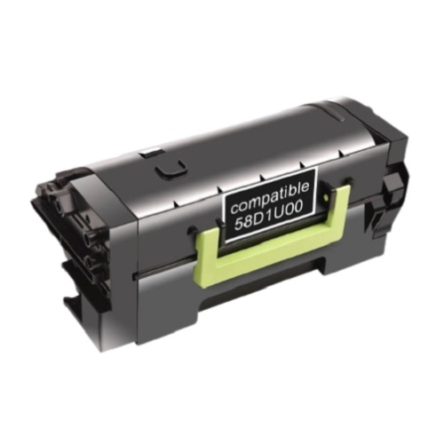 Lexmark – Cartouche de toner noir réusinée à rendement très élevé 58D1U00 pour MS725, MS823, MS824, MS825, MS826, MX722, MX725, MX822, MX824, MX826