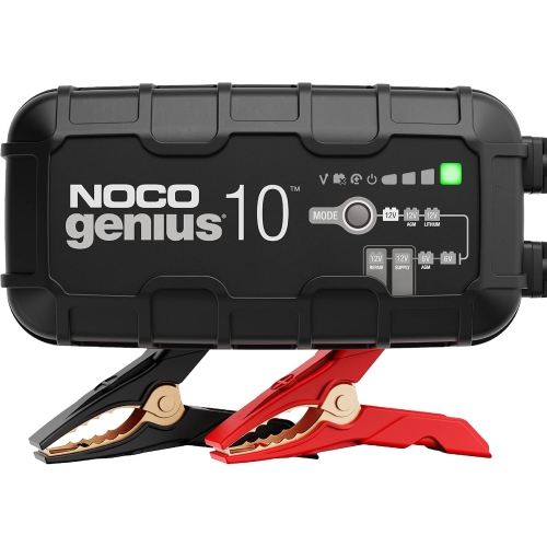 NOCO GENIUS10: 10A 6V/12V Smart Battery Charger – Automatic Maintainer, Trickle Charger & Desulfator with Overcharge Protection & Temperature