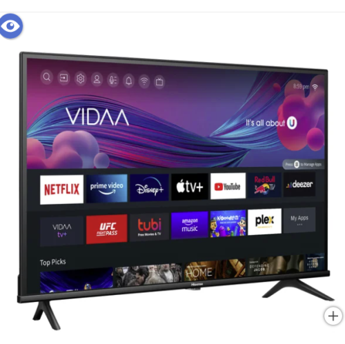 Hisense 32-Inch A4KV Series HD LED TV – Smart TV, Built-in Wi-Fi, Voice Remote