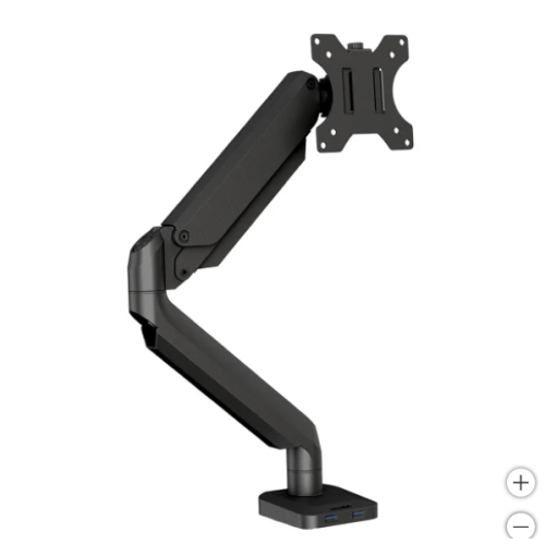 Fellowes Platinum Series Fully Adjustable Monitor Arm – Ergonomic Desk Mount for Single Monitor