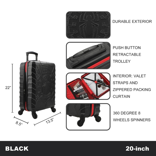 Assorted 20" Hard Case Carry-On Luggage