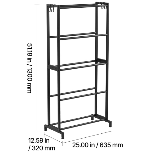 VEVOR 3D Printer Filament Storage Rack, 5 Tier Heavy Duty Storage Shelves for 3D Printing Filaments, Filament Spool Holders Racks for 3D Printing