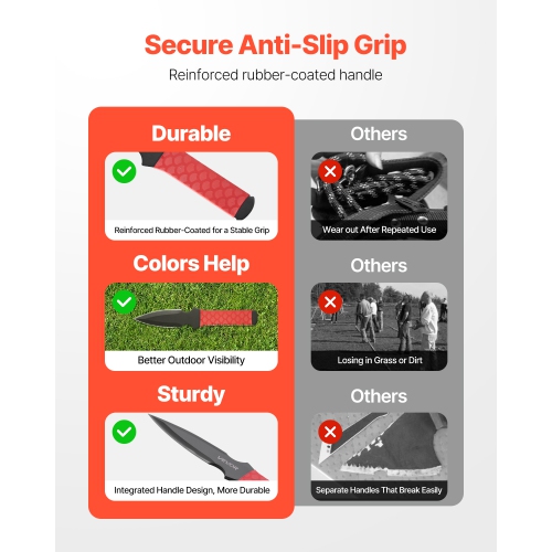 VEVOR 6 Pack Throwing Knives Set, 8.9 inch Stainless Steel Well-balanced Knives with Protective Black Nylon Sheath, Ideal Companion for Throwing