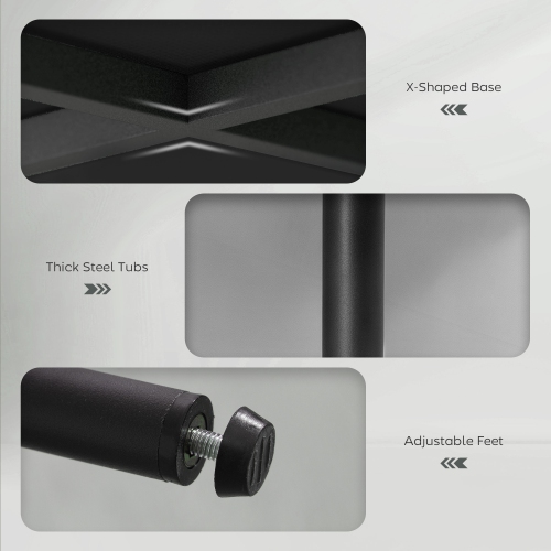 HOMCOM Bar Stools Set of 2, 27" Counter Height Barstools with Backrest and Footrest, Modern Corduroy Bar Chairs for Kitchen Island, Dining Room, Black