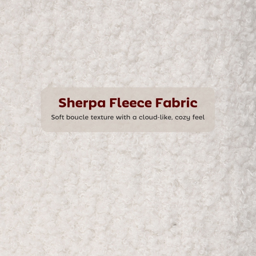 HOMCOM – Ensemble de 2 tabourets de bar à hauteur de comptoir de 27 po avec dossier et repose-pieds, chaises de bar modernes en Sherpa pour îlot