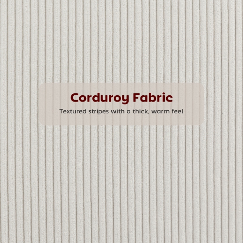 HOMCOM Bar Stools Set of 2, 27" Counter Height Barstools with Backrest and Footrest, Modern Corduroy Bar Chairs for Kitchen Island, Dining Room,