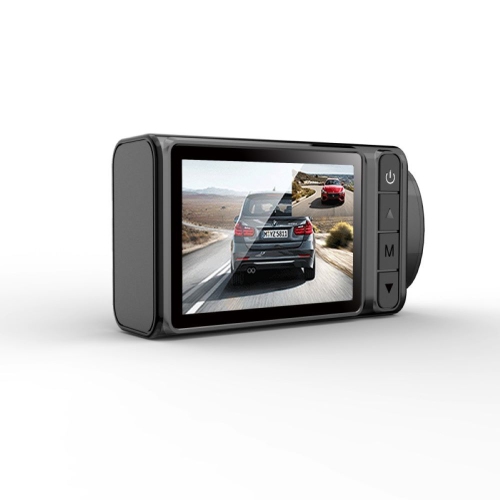 Dual-lens dash cam - HD 1080P recording for front, interior, and rear vehicles, with Wi-Fi, night vision, and parking assistance, 2-inch IPS screen,