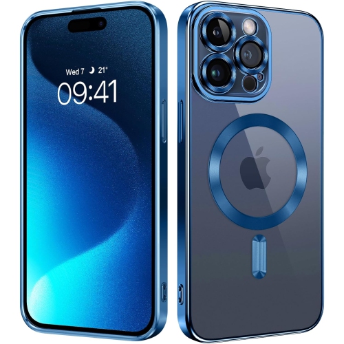 Tasnim Magnetic Case for iPhone 16 Pro Max 6.9-Inch Compatible with MagSafe Wireless Charging, Shockproof Phone Bumper Cover, Anti-Scratch Clear Back