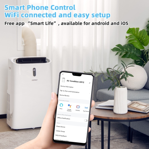 14000 BTU Portable Air Conditioner with WiFi and APP Smart Control