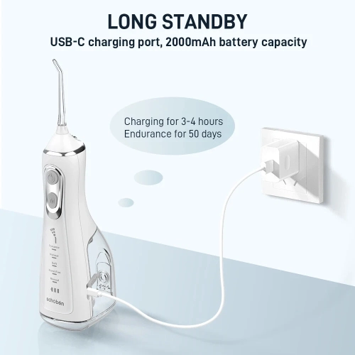 Hydropulseur rechargeable USB Oral Irrigator 4 buses
