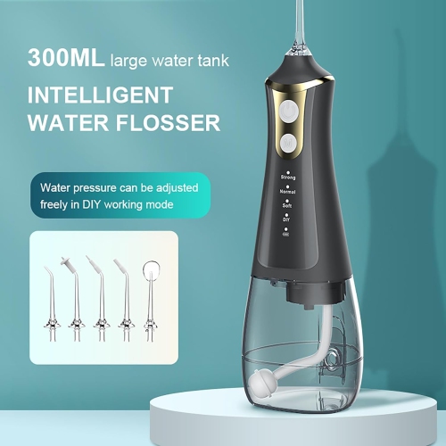 Irrigateur dentaire rechargeable avec 5 buses, 4 mois, irrigateur pour le soin des broches
