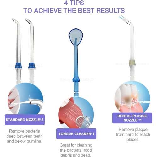 Irrigateur oral électrique avec jet d'eau pour le nettoyage des dents