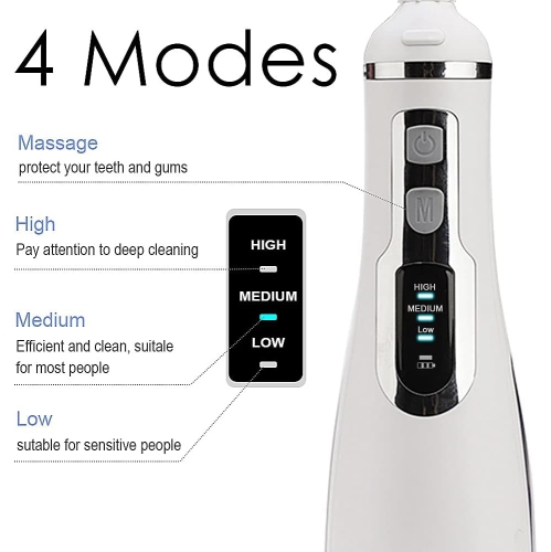 Irrigateur oral électrique avec jet d'eau pour le nettoyage des dents