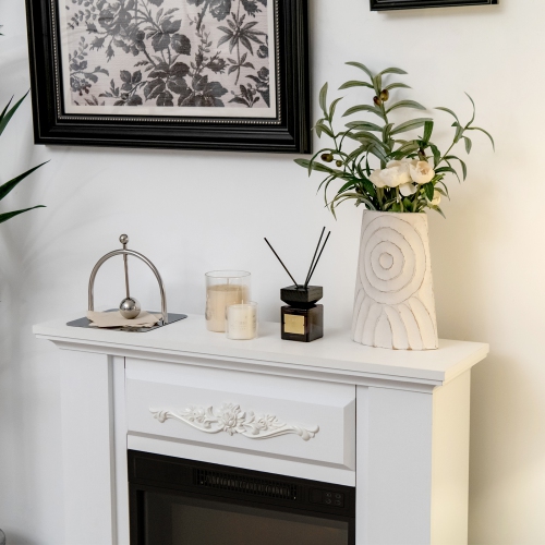 1400W Electric Fireplace TV Stand with Remote Control for Living Room Decor