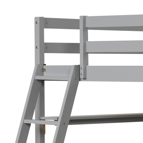 Loft Bed with Desk and Bookshelves for Kids and Teens’ Bedroom