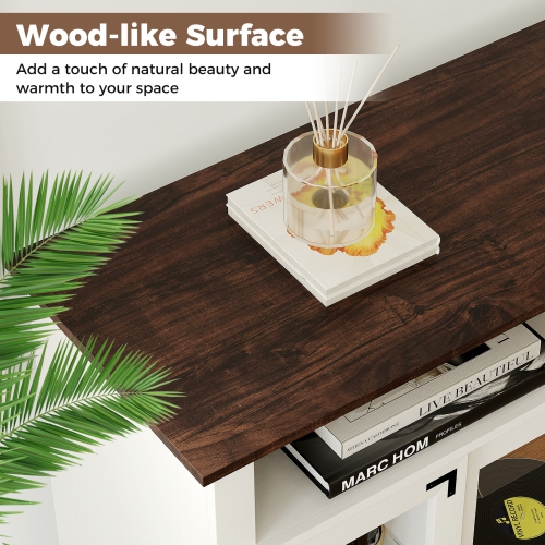 Meuble pour téléviseur moderne avec lampes LED et télécommande pour le divertissement dans le salon