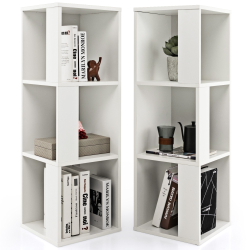3-Tier 6-Cube Freestanding Bookcase with Safety Anti-Toppling Device