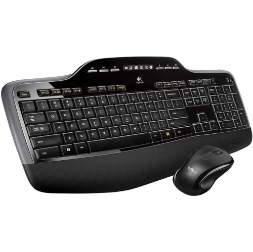 Refurbished - Logitech MK735 Wireless Keyboard and Mouse Combo, Full-Size Keyboard with Numpad, Hyperfast Scrolling Mouse (920-008666)