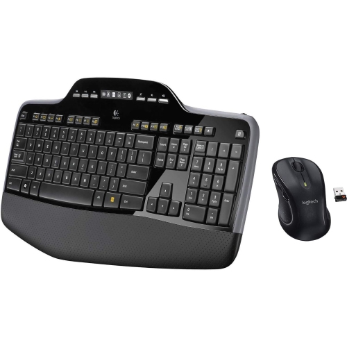 Refurbished - Logitech MK735 Wireless Keyboard and Mouse Combo, Full-Size Keyboard with Numpad, Hyperfast Scrolling Mouse (920-008666)