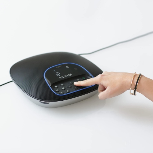 Open Box - Logitech Group Video Conferencing Bundle with Expansion Mics for Big Meeting Rooms - Black