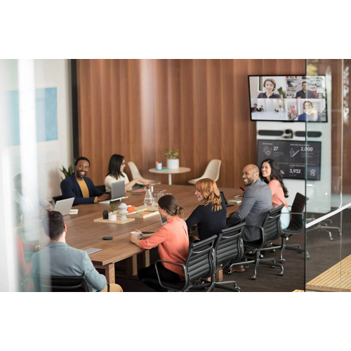 Open Box - Logitech Rally Wall Mountable Speaker System with Echo Cancellation, RightSound Technology, Anti-Vibration Enclosure, Front Room Audio