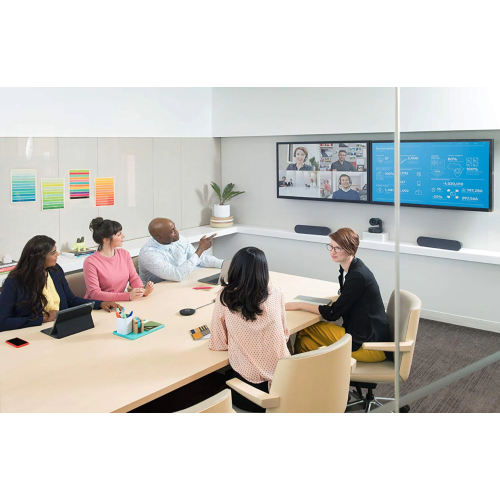 Open Box - Logitech Rally Wall Mountable Speaker System with Echo Cancellation, RightSound Technology, Anti-Vibration Enclosure, Front Room Audio