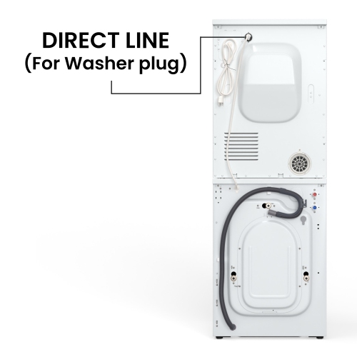 Equator Laundry Set 18 Lbs Washer 1.9cf+Vented Dryer 4cf SINGLE OUTLET 110V