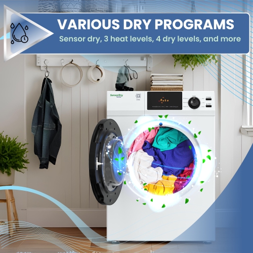 Equator Laundry Set 18 Lbs Washer 1.9cf+Vented Dryer 4cf SINGLE OUTLET 110V