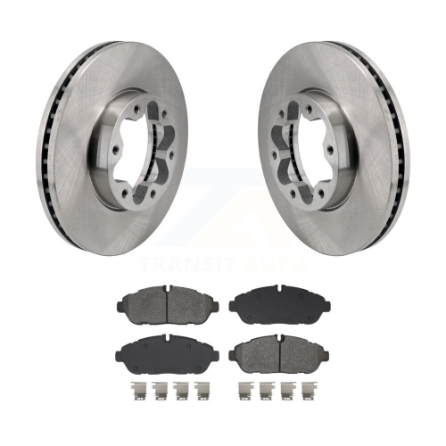Front Brake Rotors Semi-Metallic Pad Kit For Ford Transit-250 Transit-350 Transit-150 AWD K8S-104147