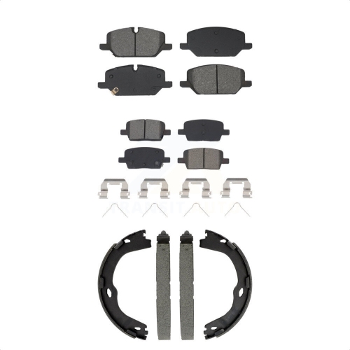 TRANSIT AUTO  Front Rear Semi-Metallic Brake Pads And Parking Shoes Kit for Chevrolet Camaro Ksn-100945