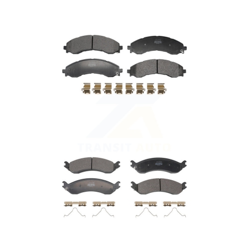 POSITIVE PLUS  Front Rear Semi-Metallic Brake Pads Kit for Gmc Chevrolet Savana 2500 Express 3500 Kpf-100752