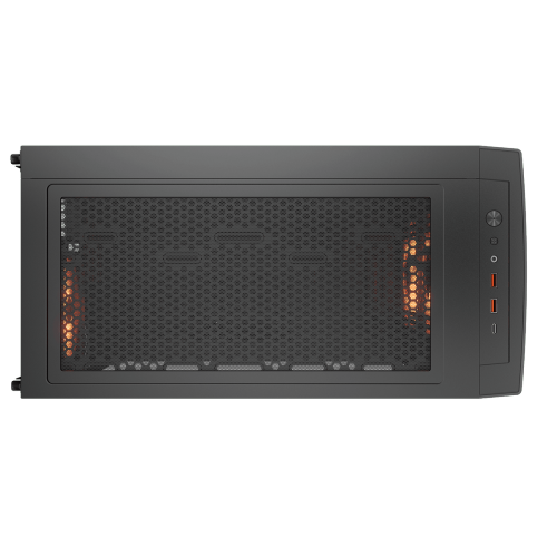 Cougar Airface ECO RGB Mid Tower ATX Computer Case, Tempered Glass Side Panel, 2 x 180mm 1 x 120mm ARGB Fan Pre-Installed, Black