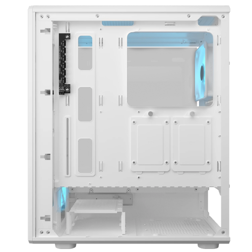 Cougar Airface Pure Pro Mid Tower ATX Computer Case, Tempered Glass Side Panel, 4 x 120mm RGB Fan Pre-Installed, White