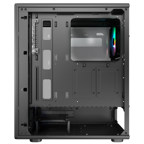 Cougar Airface Pure RGB Mid Tower ATX Computer Case, Tempered Glass Side Panel, 4 x 120mm RGB Fan Pre-Installed, Black