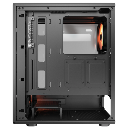Cougar Airface Pure Pro Mid Tower ATX Computer Case, Tempered Glass Side Panel, 4 x 120mm RGB Fan Pre-Installed, Black
