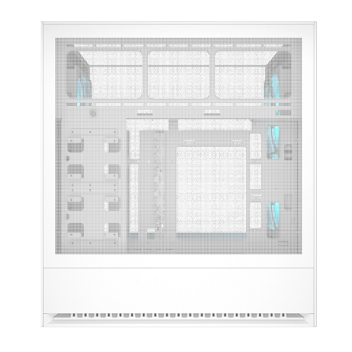 Cougar OmnyX RGB Mid Tower ATX Computer Case, Tempered Glass Side Panel, 4 x 160mm ARGB Fans Pre-Installed, White