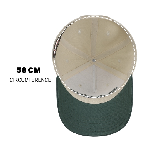 Marvel Universe Dr. Doom Men's Off-white & Glack A-Frame Snapback Hat