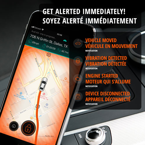 CarLock Wired 4G Car Tracker Alert System