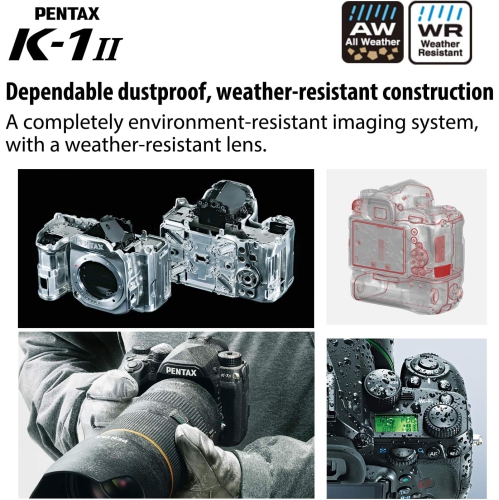 Pentax – K-1 Mark II avec écran TFT LCD de 3,2 po et 36.4 Mpx, noir - Boîte ouverte