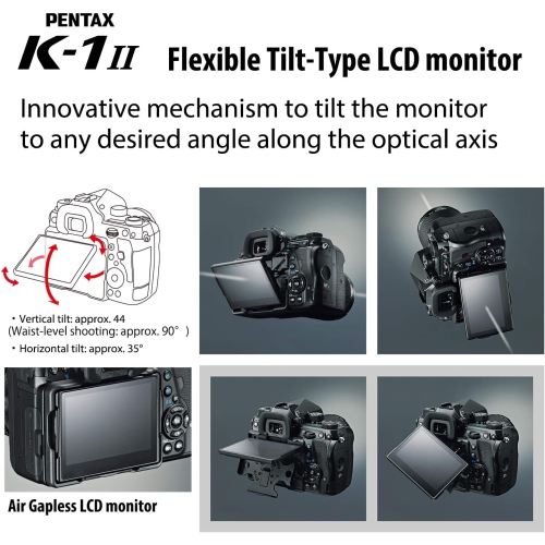Pentax – K-1 Mark II avec écran TFT LCD de 3,2 po et 36.4 Mpx, noir - Boîte ouverte