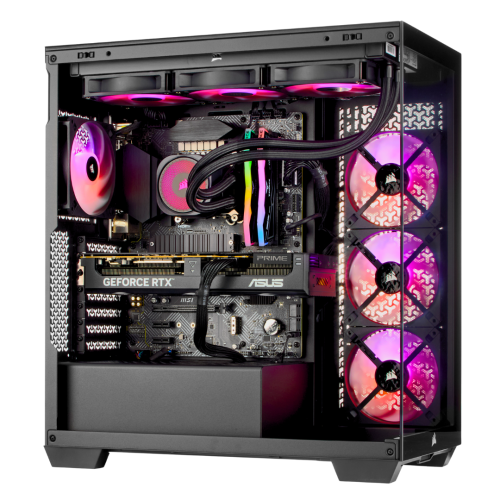 TECHNOID NOVA Black Gaming PC – NVIDIA Geforce RTX 5060 – Intel Core i7-14700KF – 32GB DDR5 – 2TB SSD – AI Ready – VR Compatible – Win 11 Home